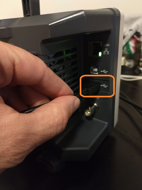 SDS1204X-E Oscilloscope USB control